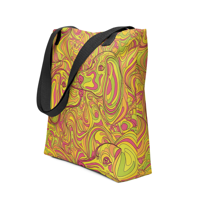 Stoffen Tas Abstracte Print | Ruime Polyester Tote Bag - Swirl Species