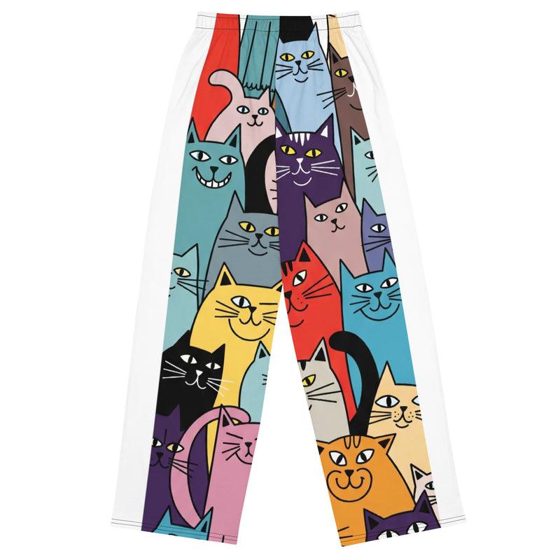 All-over Print Wide-Leg Broek | Pyjama Comfort met Trendy Flair