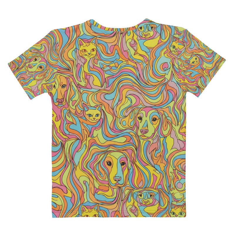 Dames T-shirt Swirl Print | Comfortabel Katoen-Touch & Duurzaam Polyester