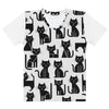 T-Shirt "Abstracte Black Cats" | Abstract Cats Collection