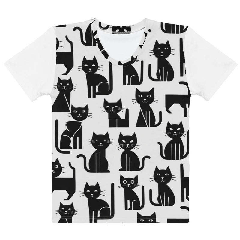 T-Shirt "Abstracte Black Cats" | Abstract Cats Collection