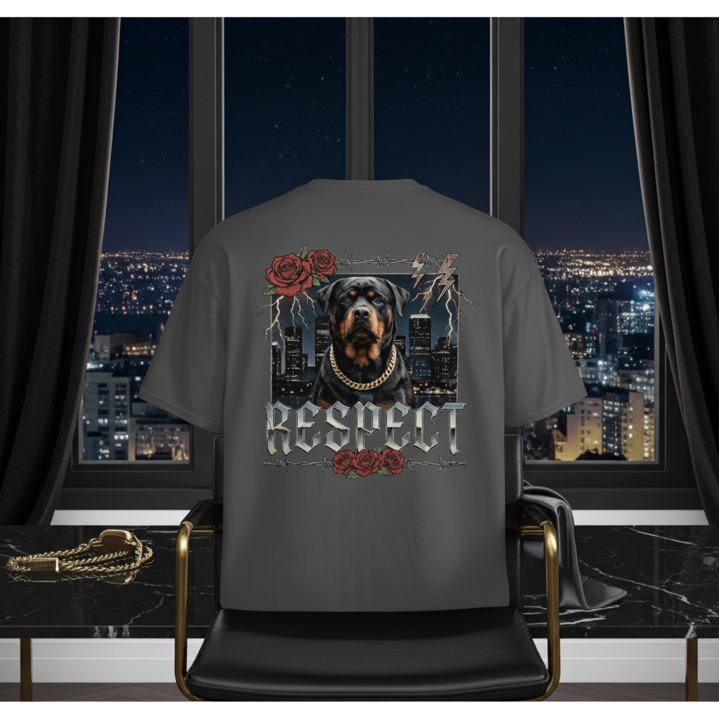 The Boss | Rottweiler Vintage Tee – Heavyweight Design Paws – onderdeel van Jandk.