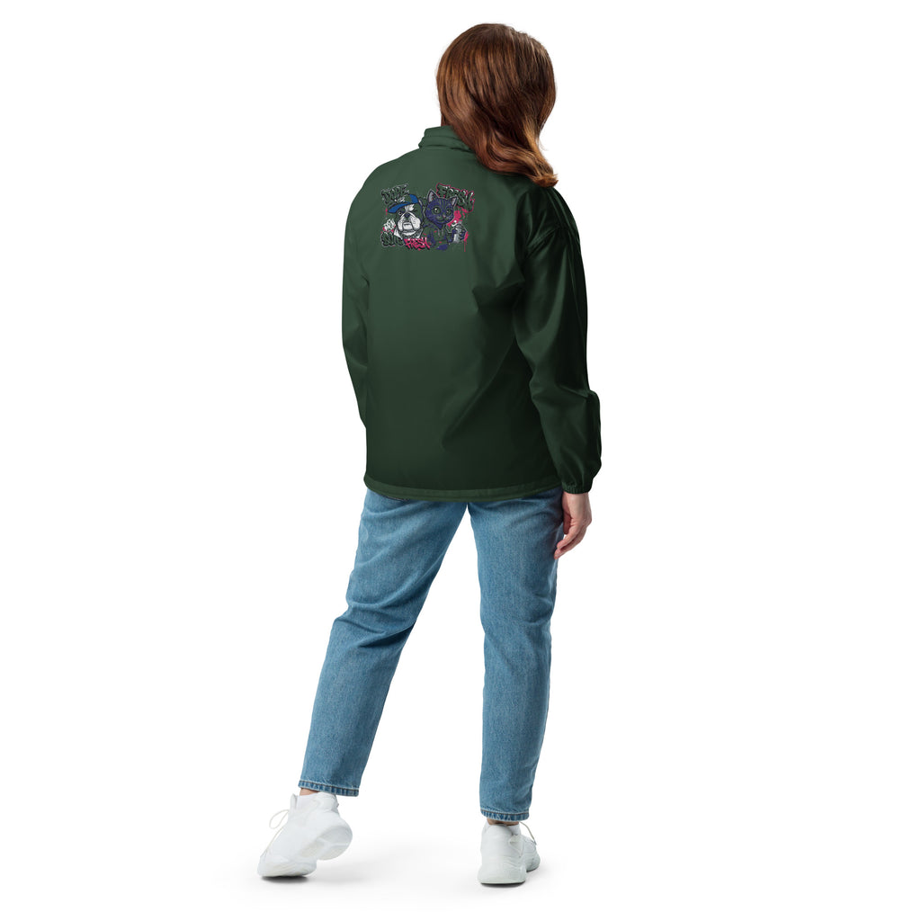 Lichtgewicht unisex windbreaker, waterafstotend en duurzaam, ideaal voor casual gebruik.