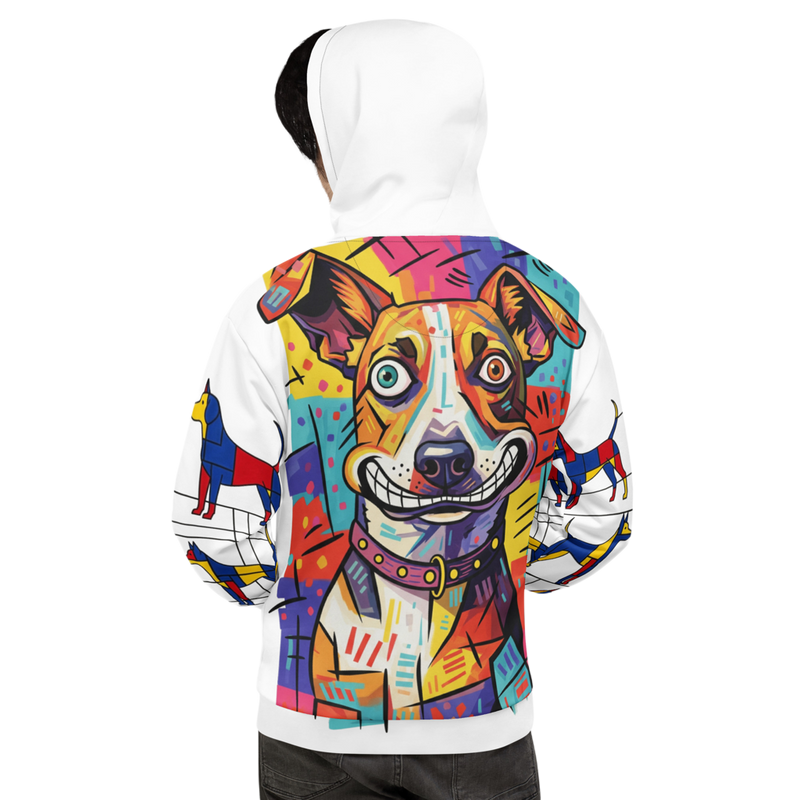 Neon Graffiti Pack | Wearable Art AOP Hoodie – Recycled Tech Fleece