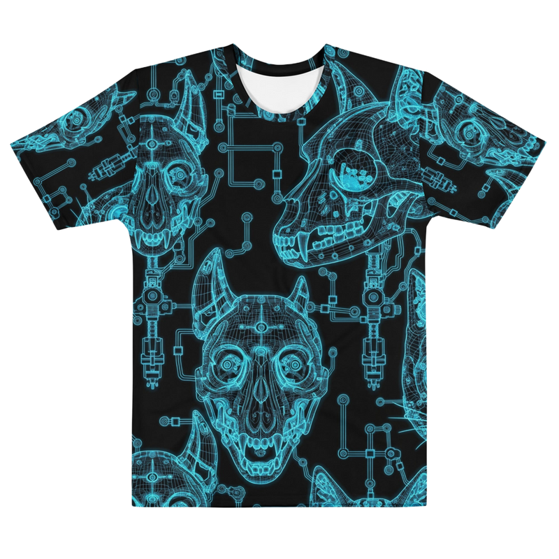 X-RAY SKULLS | All-Over Tech Tee – Blueprint Edition