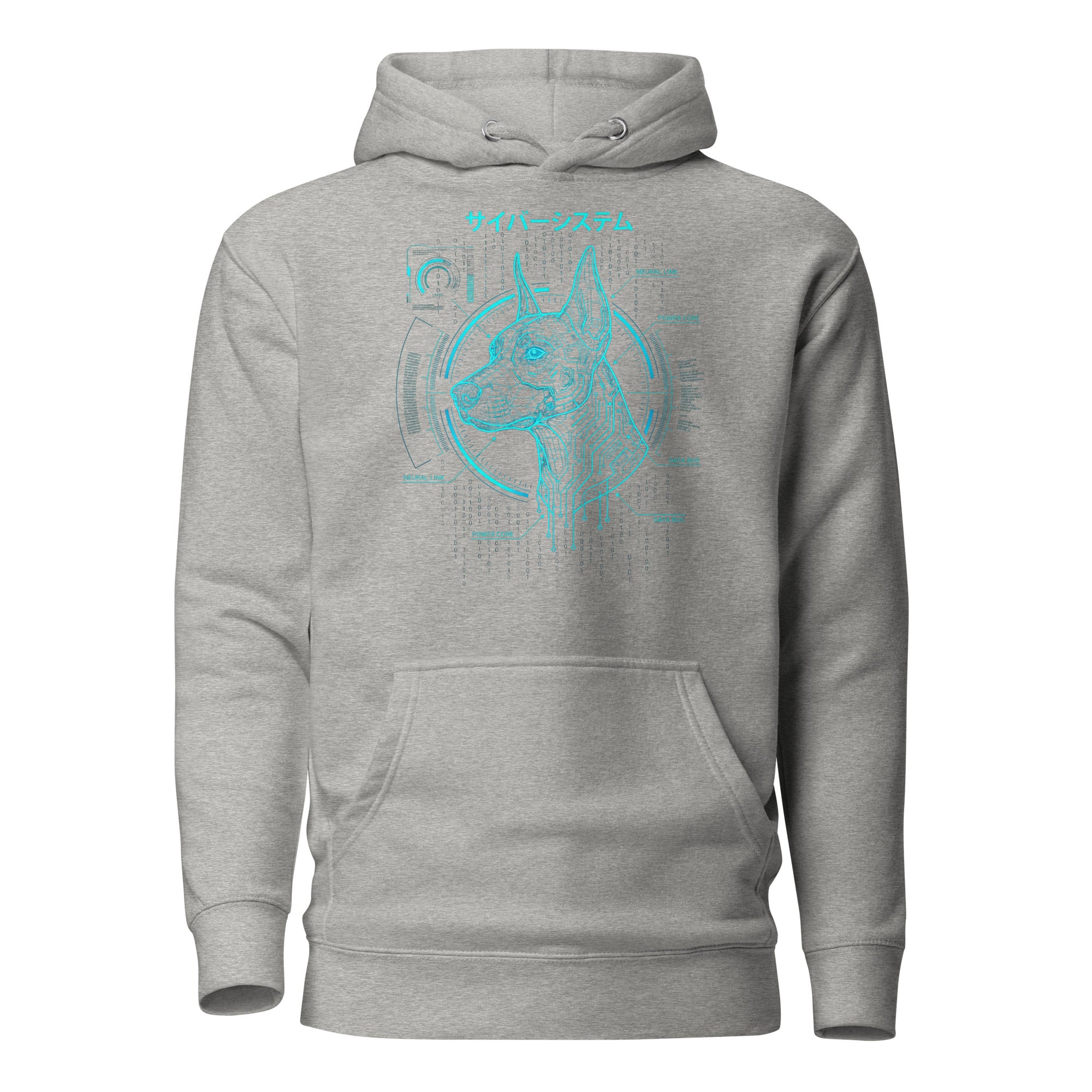 Schematic Oversized Cyber-Hound Hoodie
