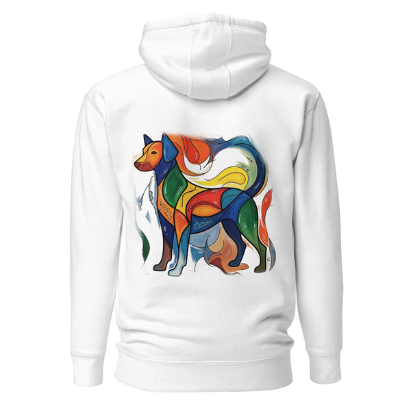 Abstracte Honden Hoodie | Premium Artisan Pullover Unisex