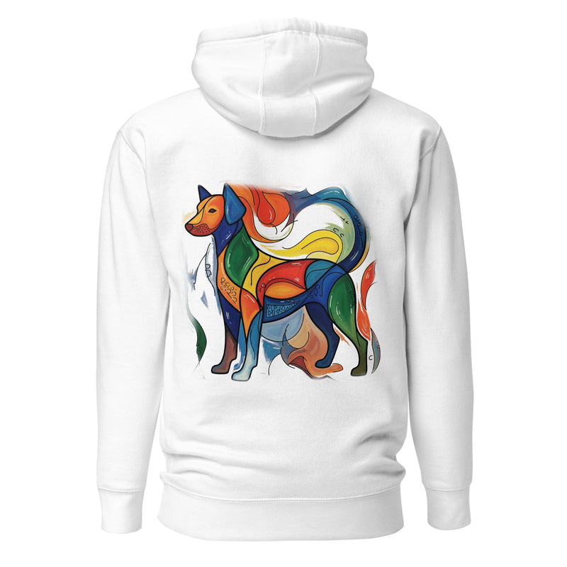 Abstracte Honden Hoodie | Premium Artisan Pullover Unisex