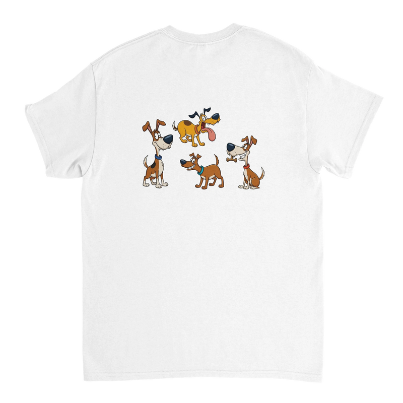 Heavyweight honden print Unisex T-shirt | Duurzaam Katoen Basis
