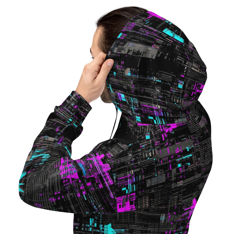 Static Noise | All-Over Print Hoodie – Glitch Camo