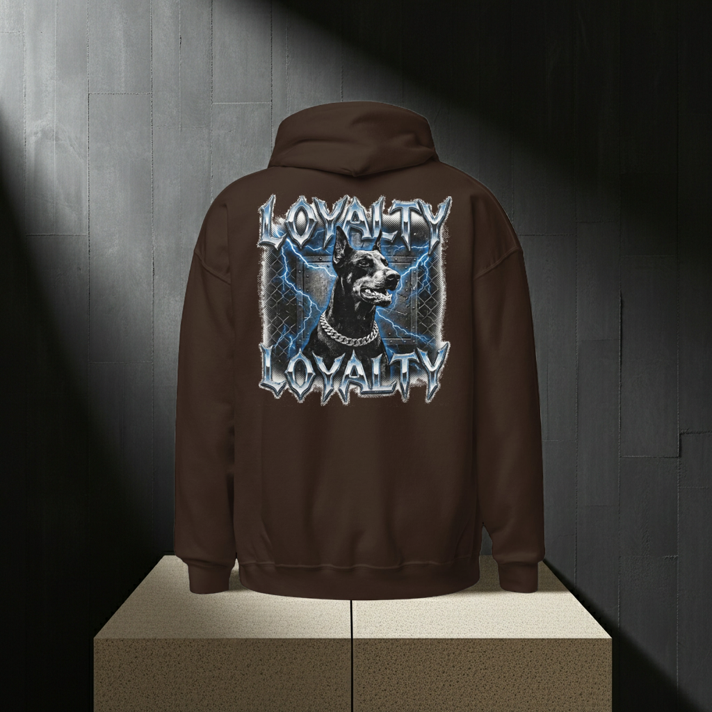 The Enforcer | Doberman Vintage Hoodie – Heavyweight Design Paws – onderdeel van Jandk.