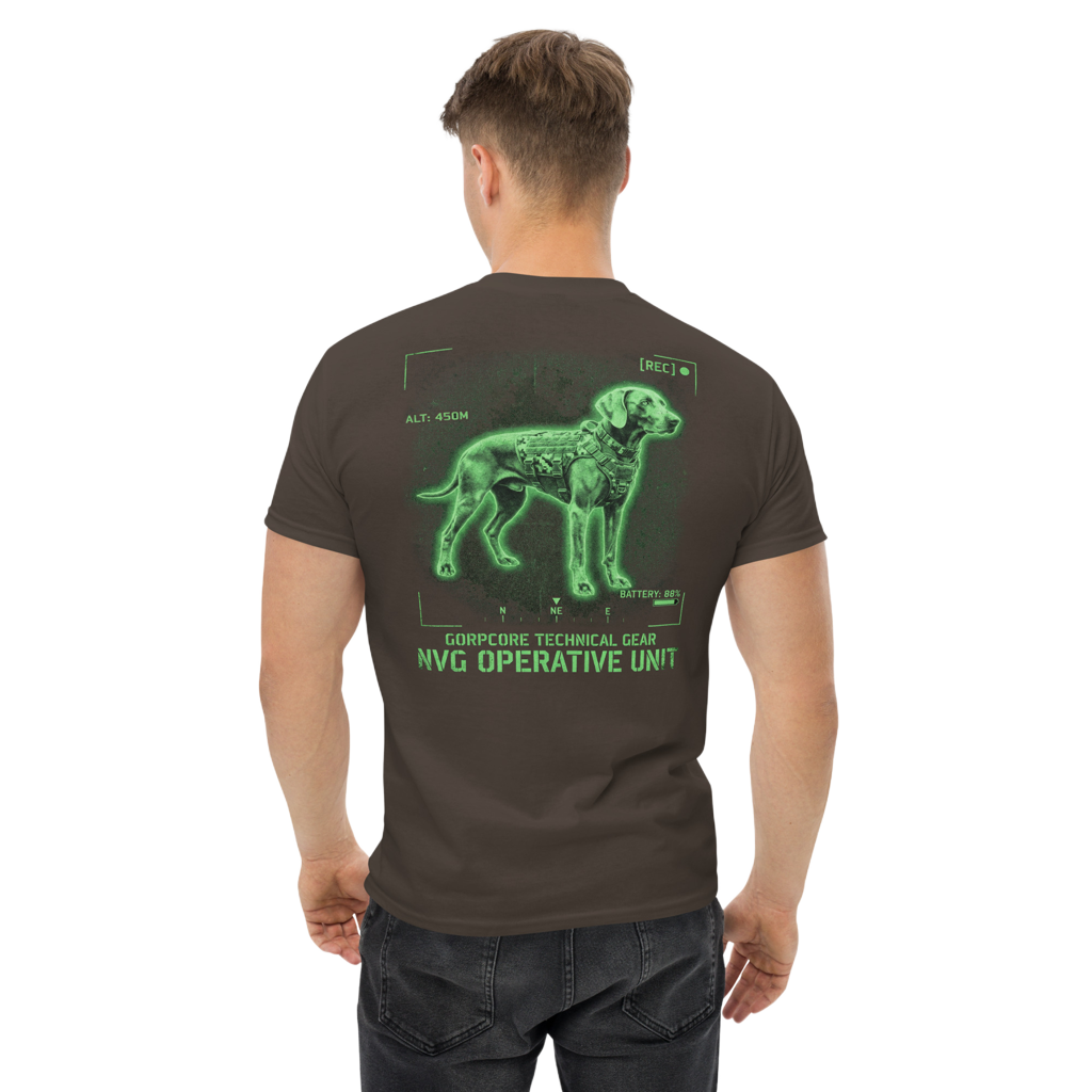 The Ghost | NVG Weimaraner Tee – Stealth Edition Design Paws – onderdeel van Jandk.
