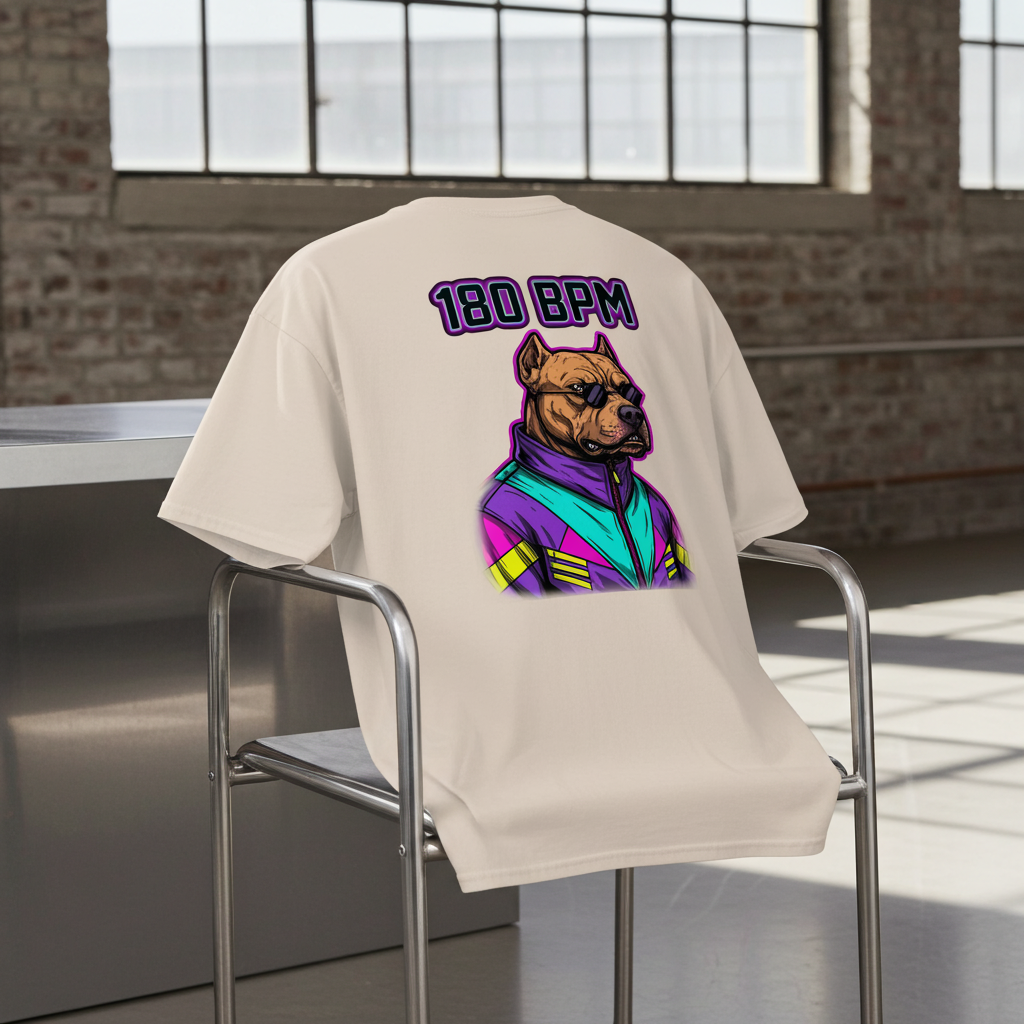 The Gabber | Pitbull Rave T-shirt Design Paws – onderdeel van Jandk.