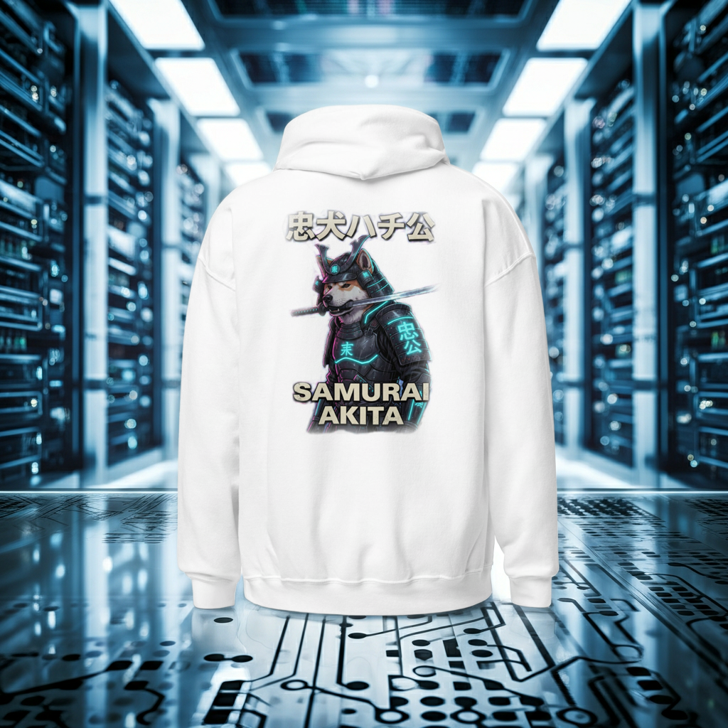 The Ronin | Akita Inu Cyber-Hoodie Design Paws – onderdeel van Jandk.