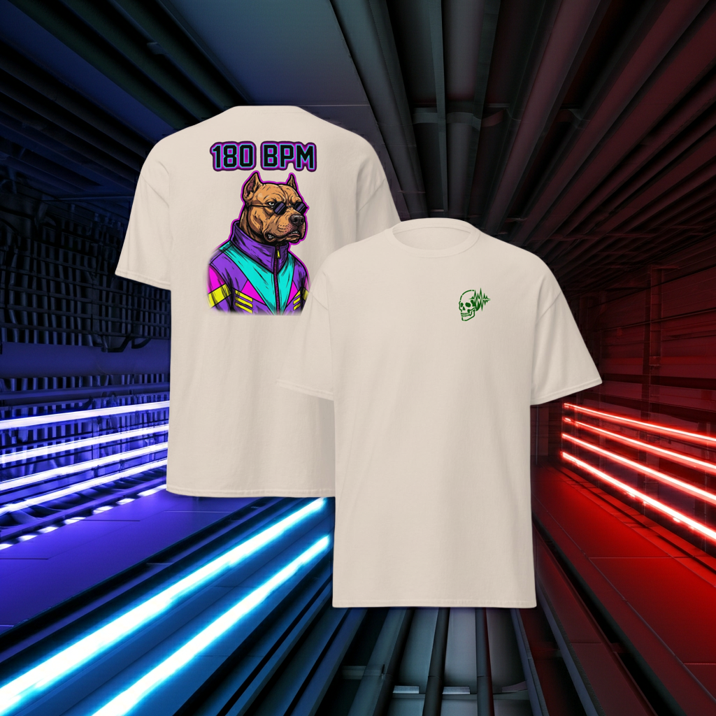 The Gabber | Pitbull Rave T-shirt Design Paws – onderdeel van Jandk.