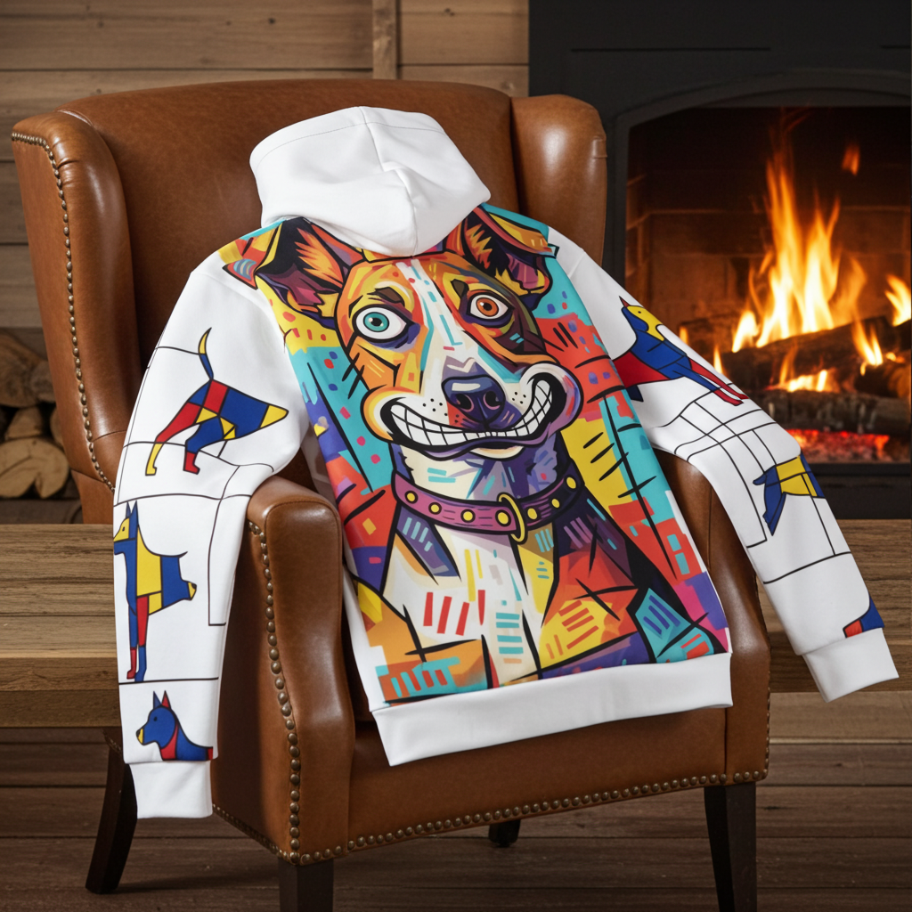 Neon Graffiti Pack | Wearable Art AOP Hoodie – Recycled Tech Fleece