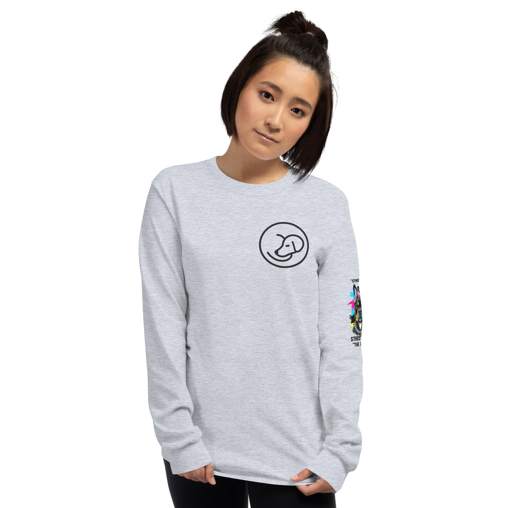 Zwart heren longsleeve T-shirt van authentic streetwear, model Classic Essentials