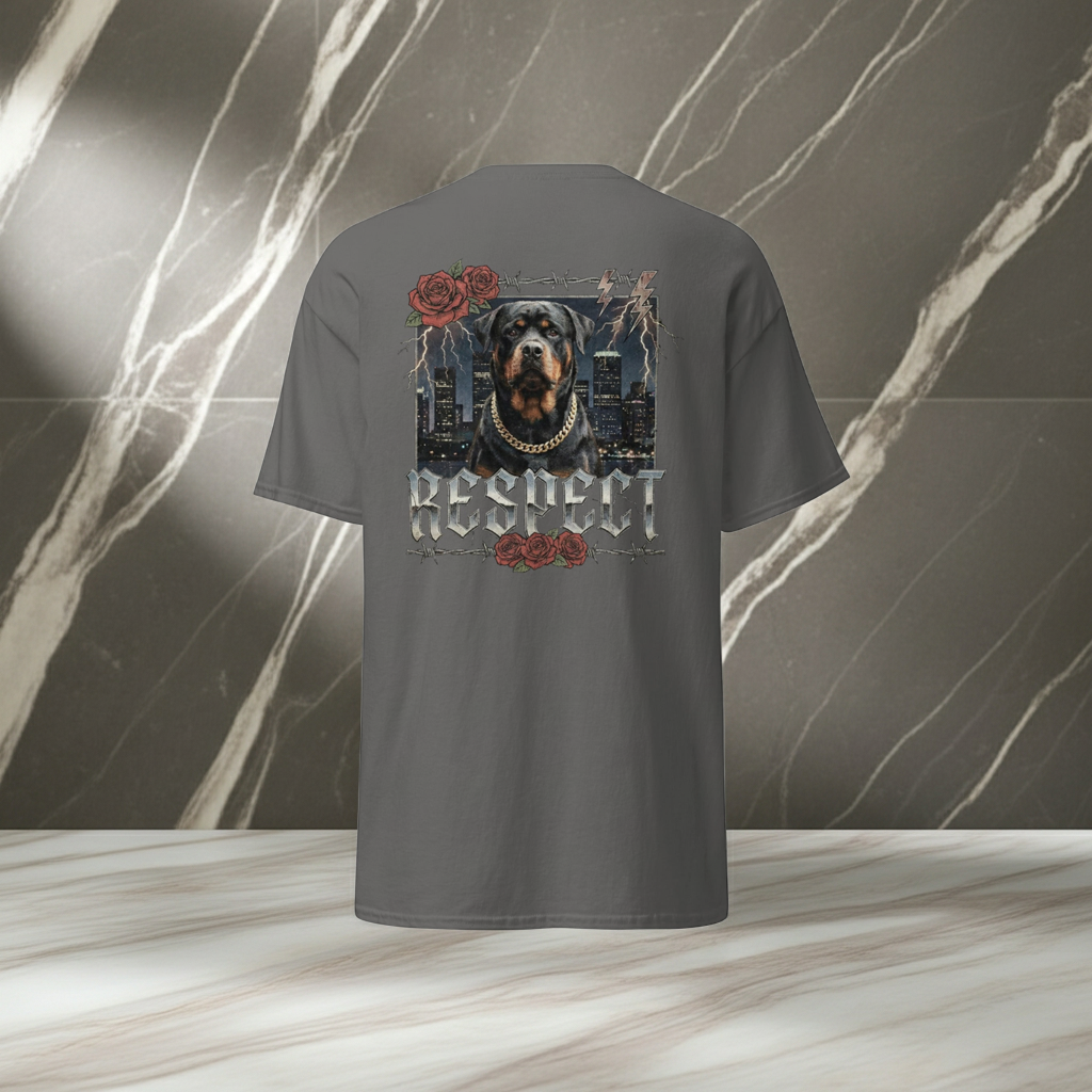 The Boss | Rottweiler Vintage Tee – Heavyweight Design Paws – onderdeel van Jandk.