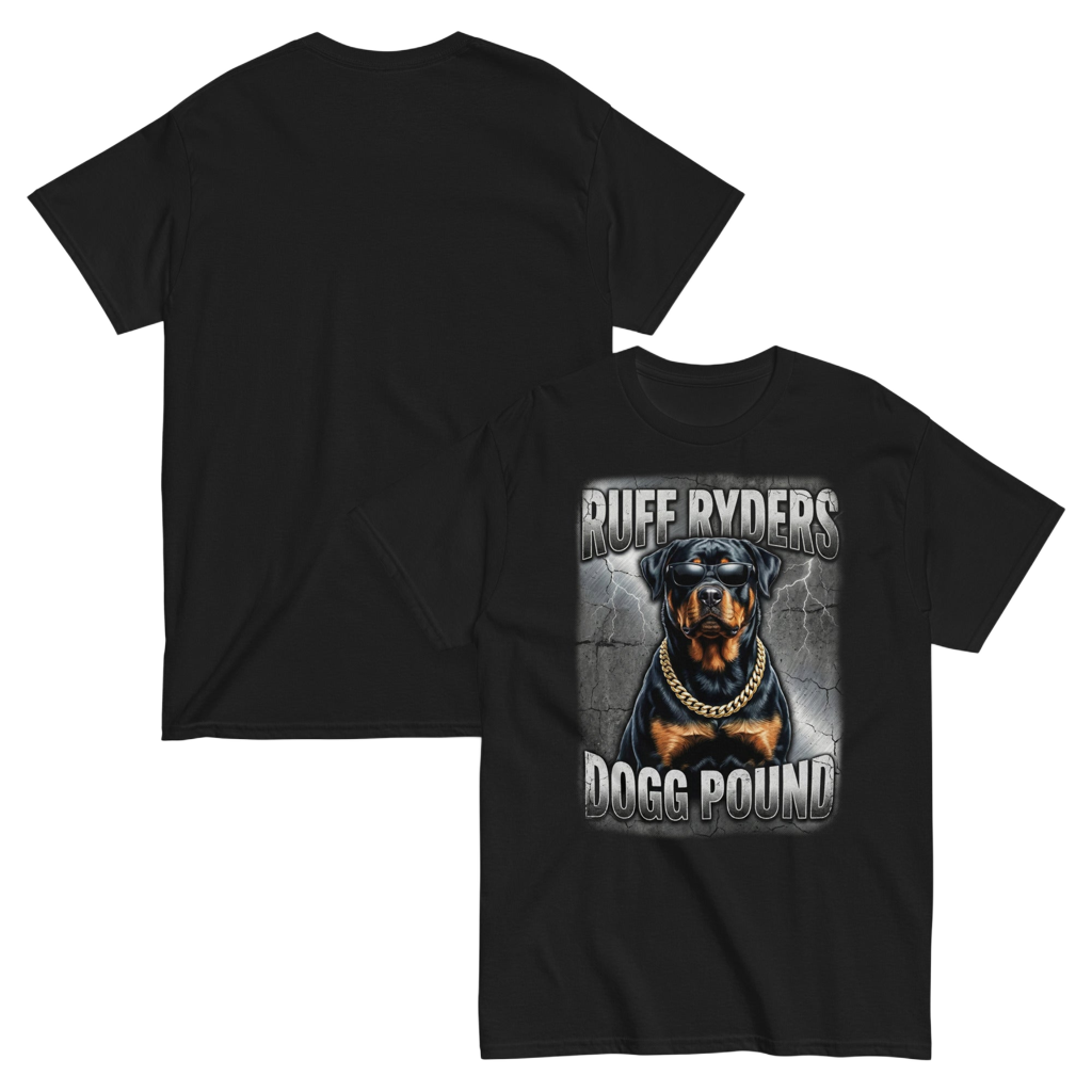 The Enforcer | Rottweiler Vintage Tee – Heavyweight Design Paws – onderdeel van Jandk.