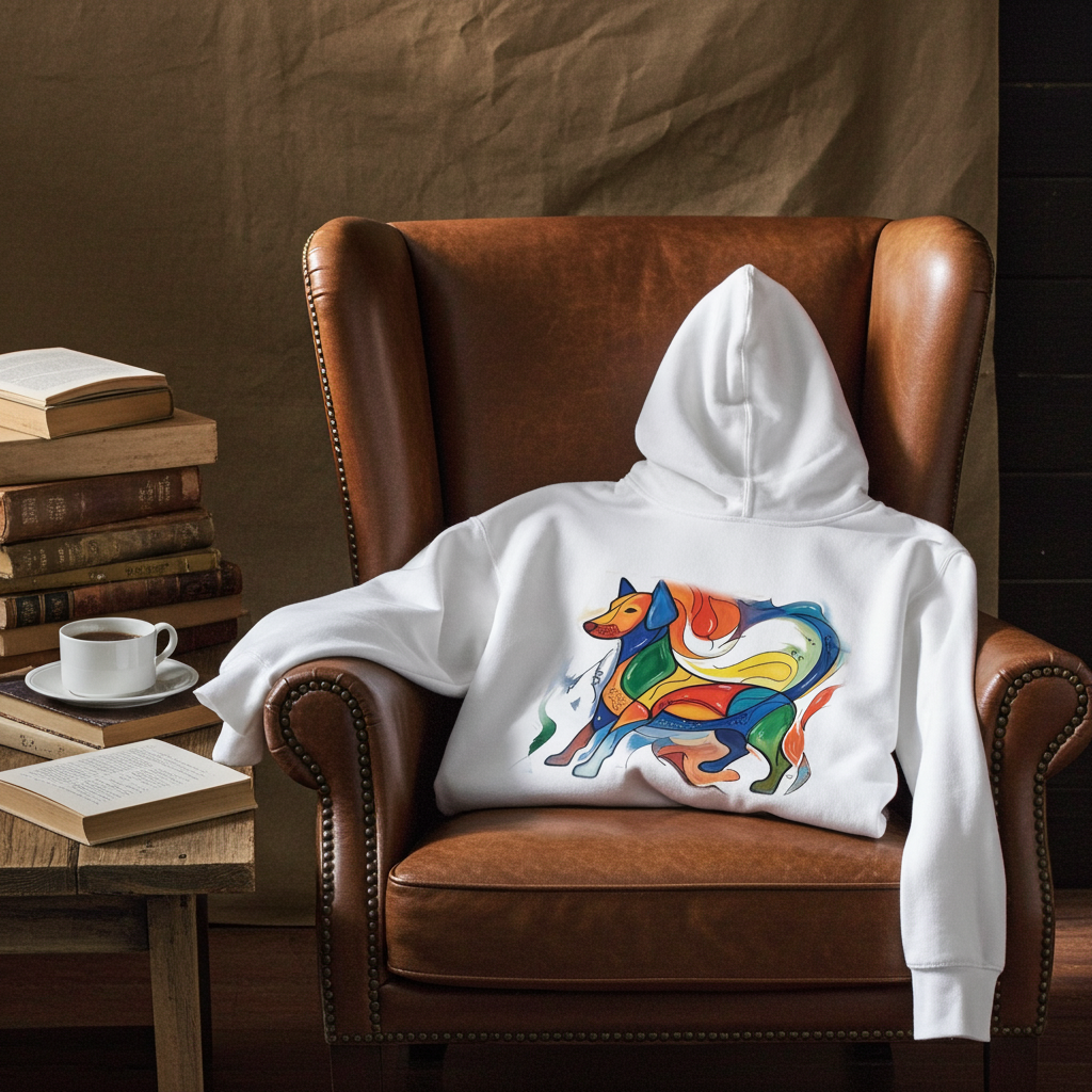Abstracte Honden Hoodie | Premium Artisan Pullover Unisex designpaws