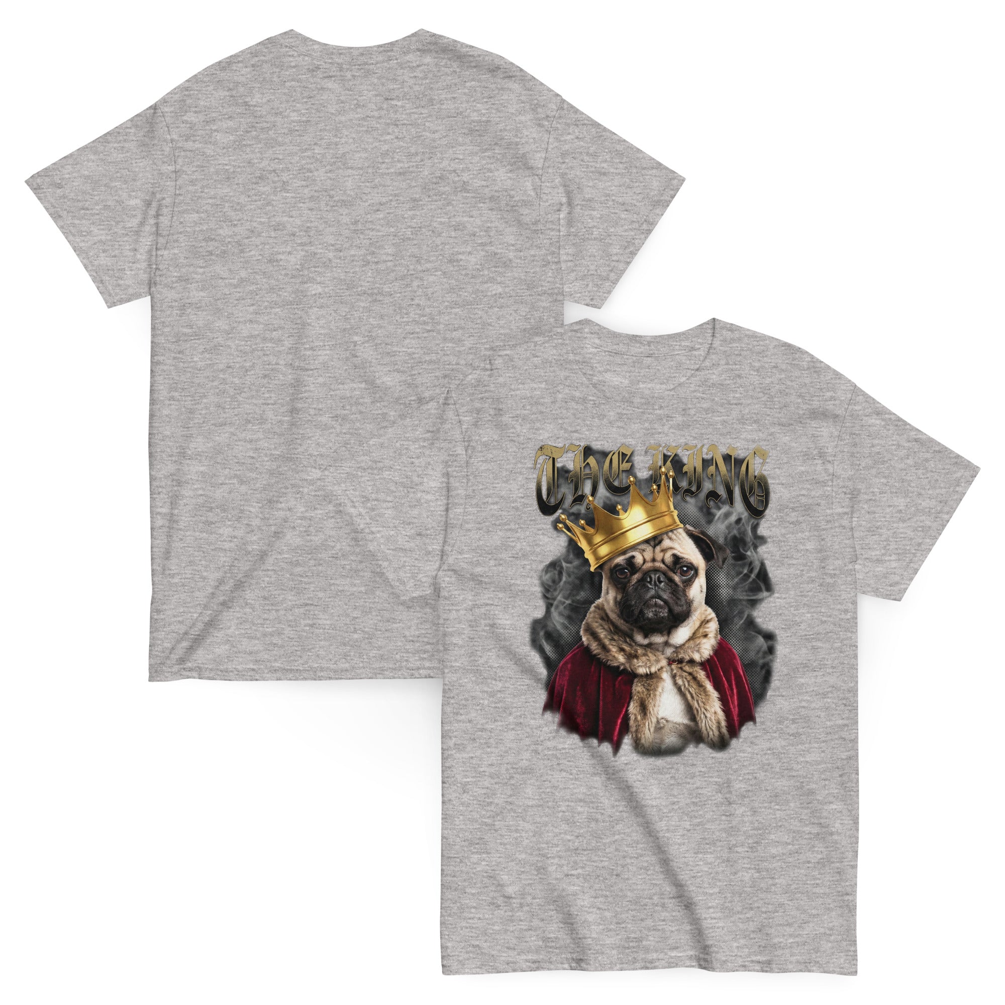 Pug 'The King' vintage heavyweight T-shirt