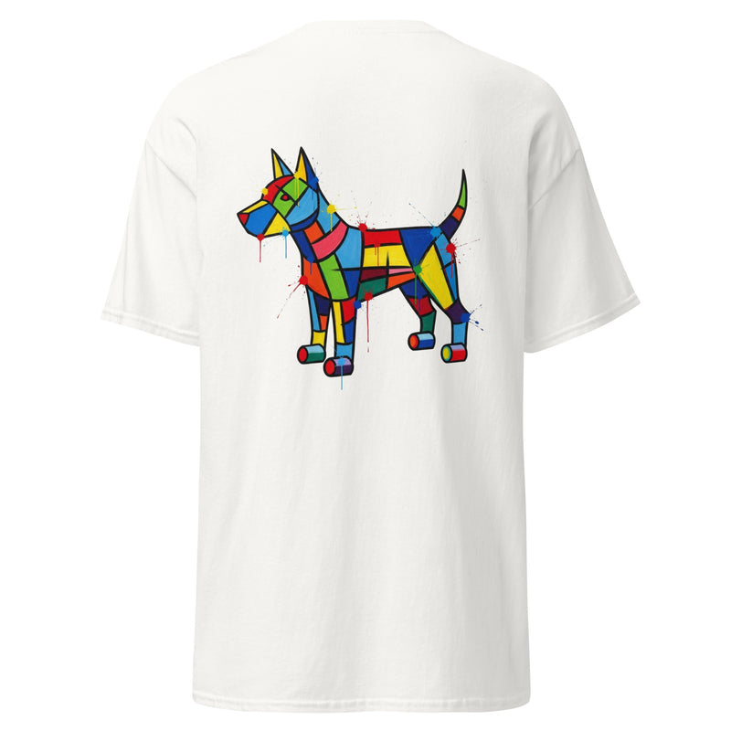 Abstract Honden T-shirt | Levendige 'Chroma Hound' Print Uniseks