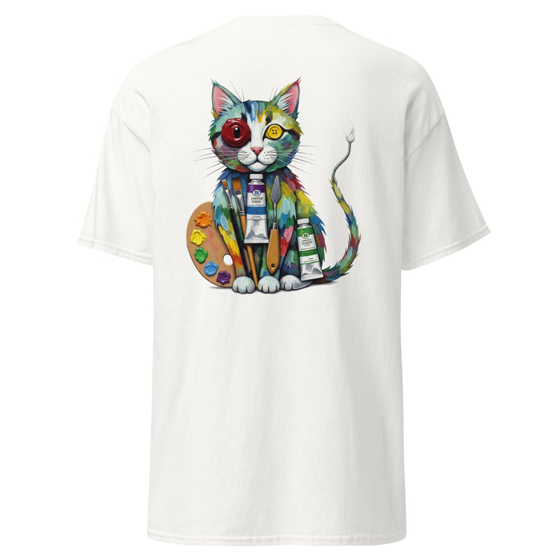 Abstract Katten T-shirt | Artisan Feline Grafische Print Unisex
