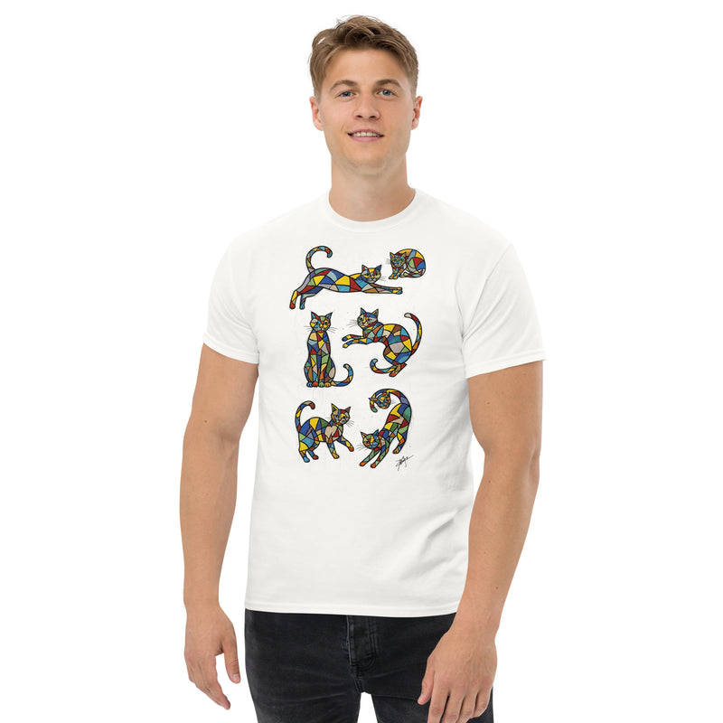T-Shirt "Geslepen Katten" | Abstract Cats Collection