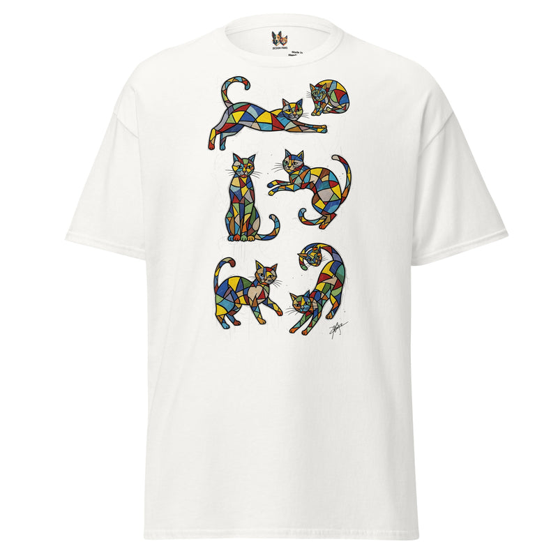 T-Shirt "Geslepen Katten" | Abstract Cats Collection