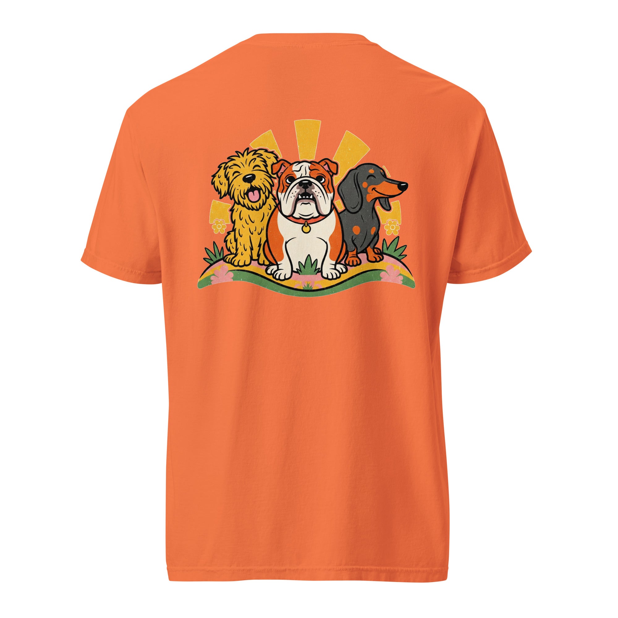 Premium zwaargewicht T-shirt, Garment-Dyed, unisex, 100% ringgesponnen katoen