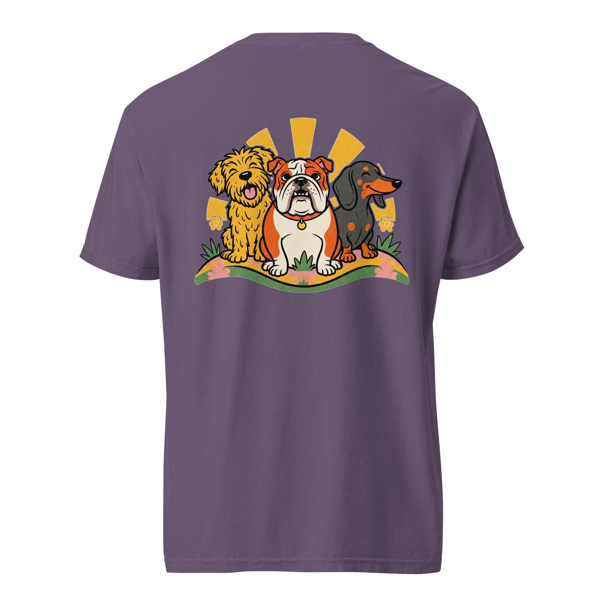 Premium zwaargewicht Garment-Dyed T-shirt, unisex, 100% ringgesponnen katoen.