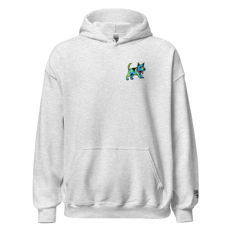Cartoon Hondenprint Unisex Hoodie | Pixar Stijl Grafisch – Vibrant Canine Collectie