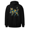 Abstracte Katten Hoodie | Mozaïek Art Print Unisex Heavy Blend – Abstract Cats Collectie