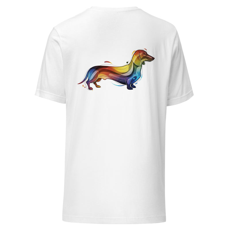 Abstract Teckel T-shirt | Moderne Kunst Hondenprint Unisex